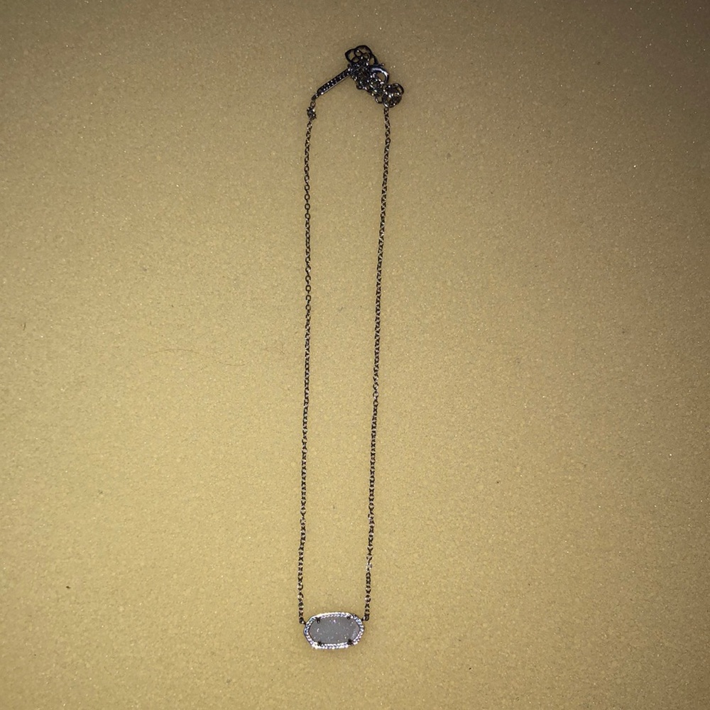 Kendra scott silver stone necklace
